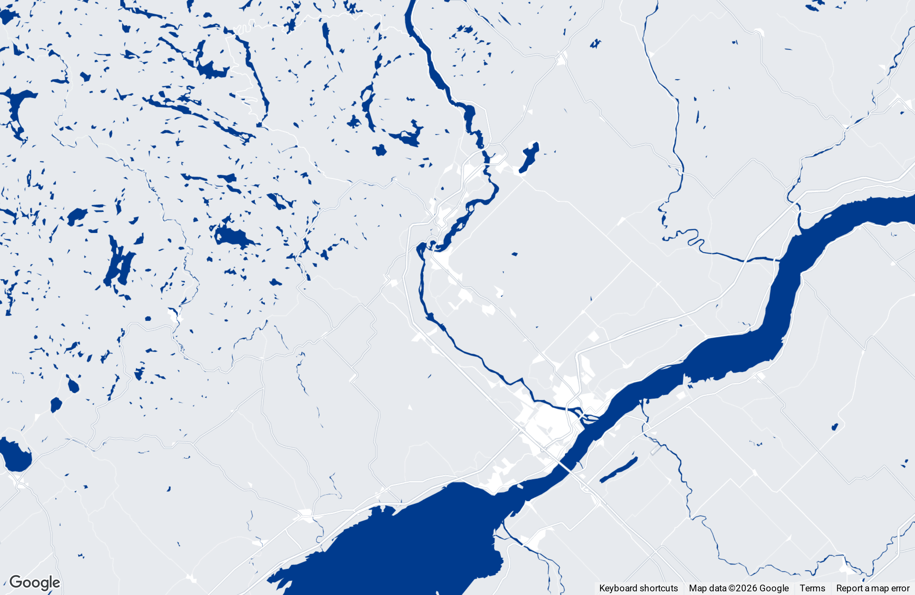 Carte éditoriale de la Mauricie et du Centre-du-Québec